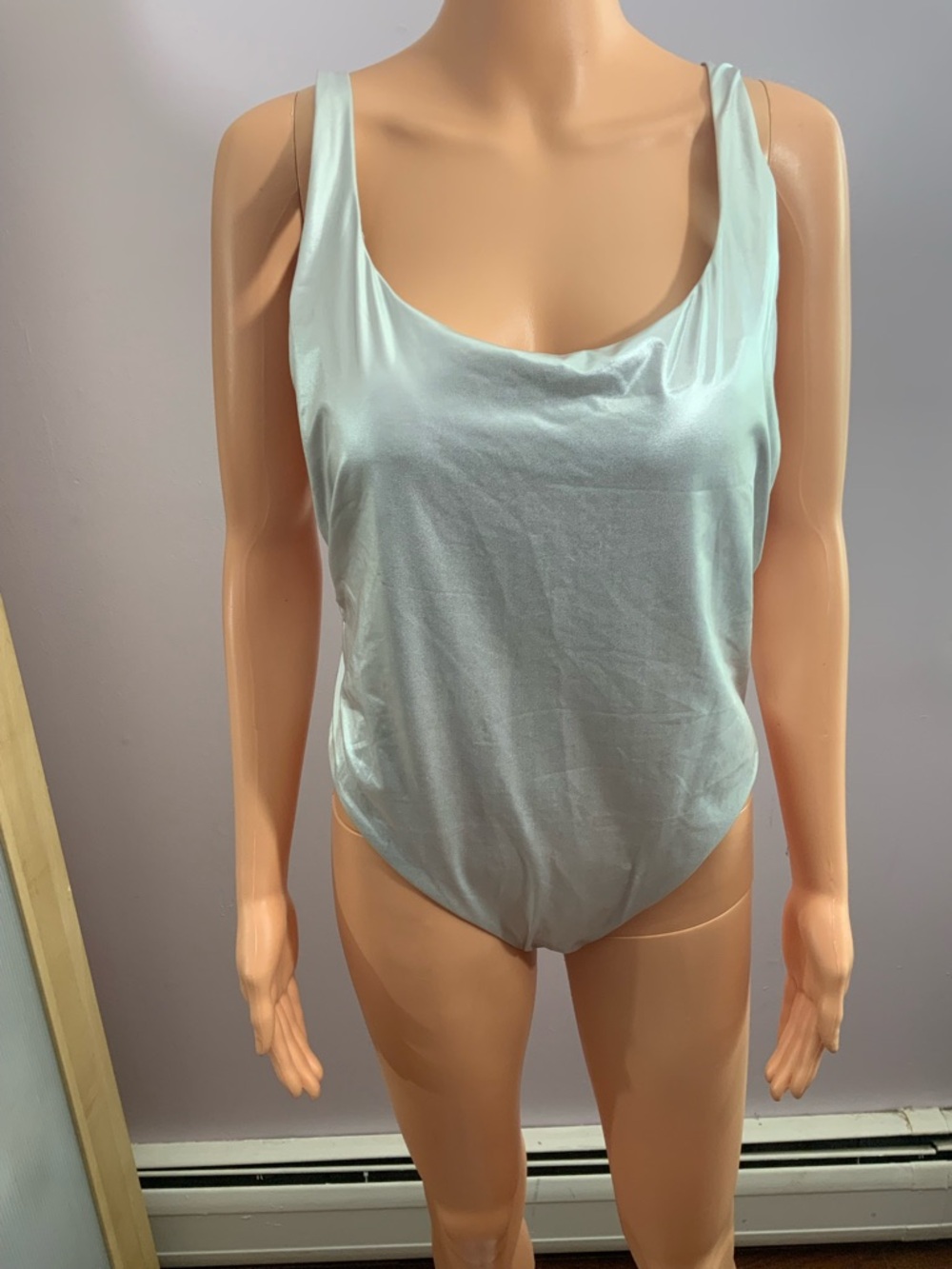 Zara SilverOne-Piece Swimsuit